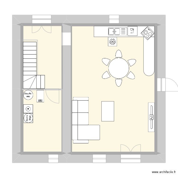 la maison, l'amménagement porte Cuisine. Plan de 47 pièces et 167 m2
