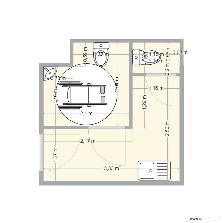 toilette handicapé3. Plan de 0 pièce et 0 m2