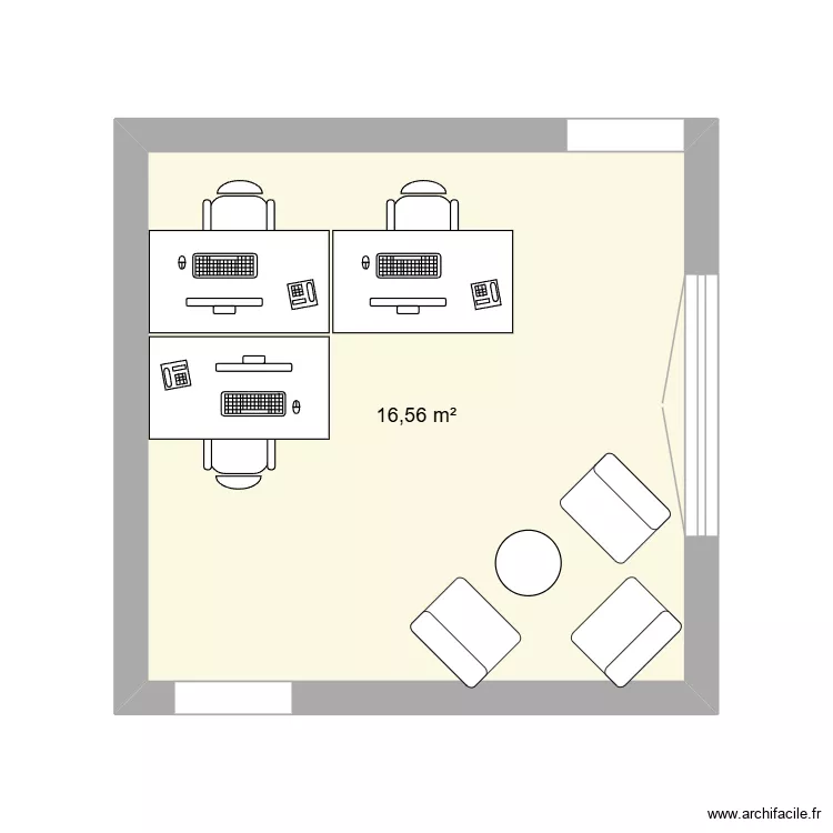 bure. Plan de 1 et 17 m² bure. Plan de 1 et 17 m²