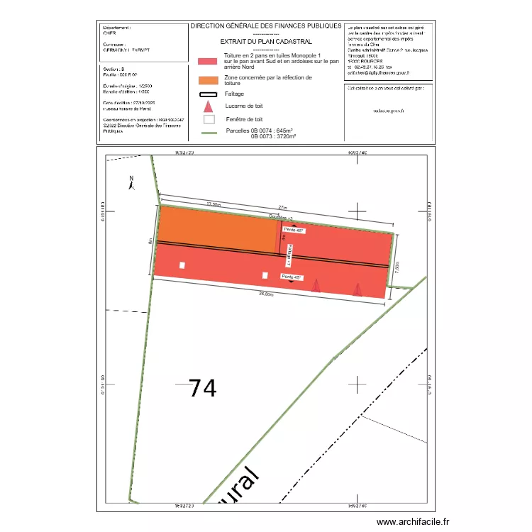dp044 BENAUSSE. Plan de dp044 BENAUSSE. Plan de