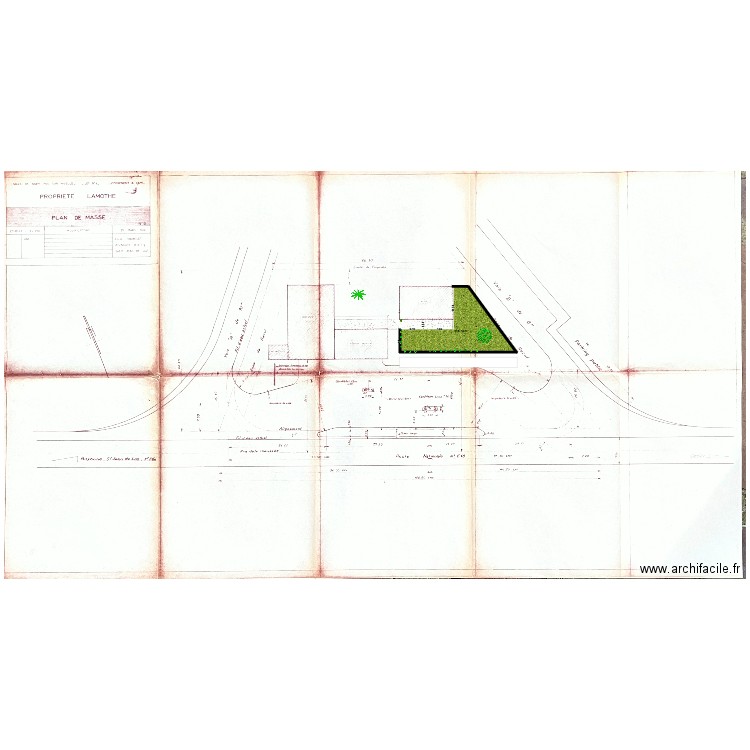 plan cadastre. Plan de 0 pièce et 0 m2