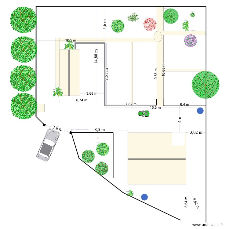 Jardin. Plan de 0 pièce et 0 m2