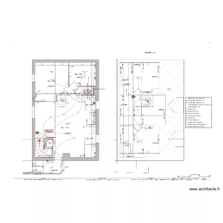 VERNEUIL LOT 3 RDC ETAGE ELEC. Plan de 