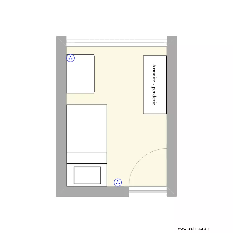 Chambre Adam 2. Plan de 