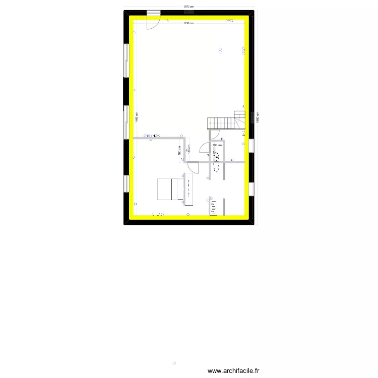 grange rez de chauss&eacute;e prise elec. Plan de 