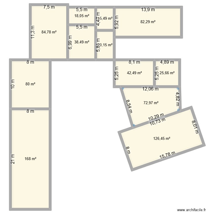 BARRIOL. Plan de 0 pièce et 0 m2