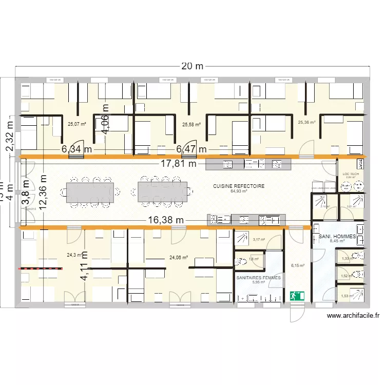 test mise normes  logement saisonniers v3. Plan de 