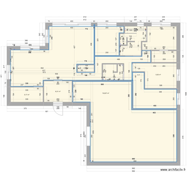 MAISON_ARUDY_MACONNERIE1. Plan de 8 pièces et 173 m2