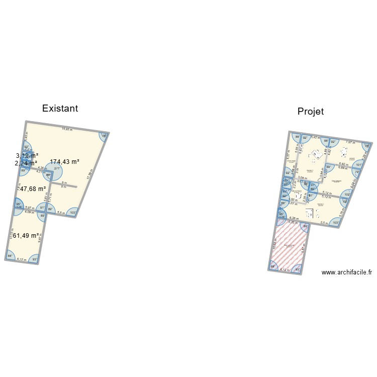 M REDJDAL. Plan de 13 pièces et 575 m2