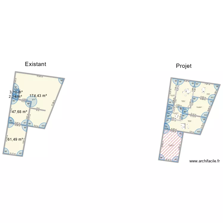 M REDJDAL. Plan de 13  et 575 m²