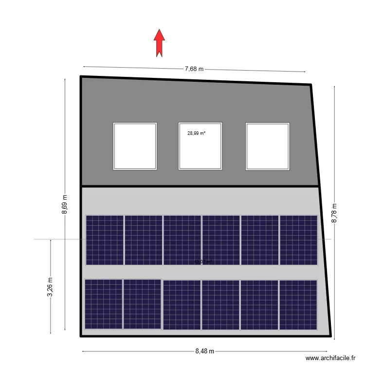 TOITURE_GARAGE2. Plan de 2 et 72 m² TOITURE_GARAGE2. Plan de 2 et 72 m²