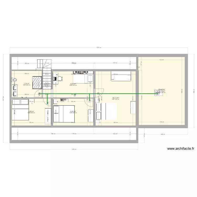 ETAGE V2 CHAUFFAGE. Plan de 