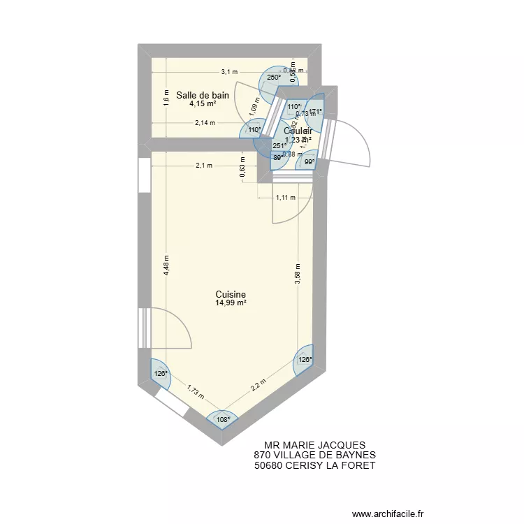 MARIE JACQUES. Plan de 