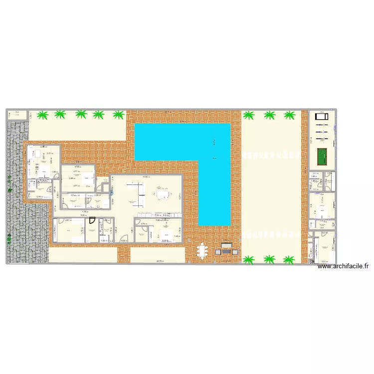 Evasion 3. Plan de 20  et 1397 m²