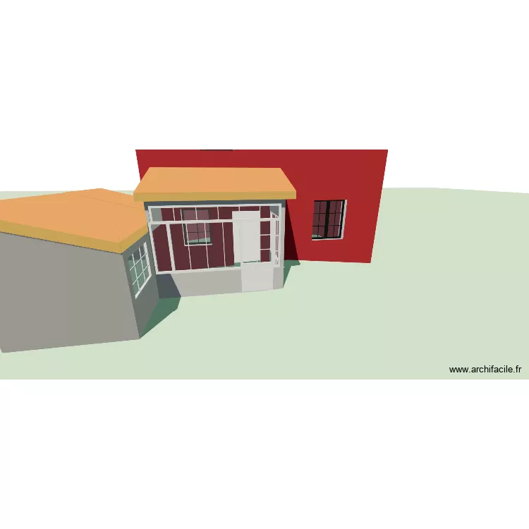 verriere existante. Plan de 3  et 85 m²