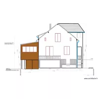 facade sud extension couleur