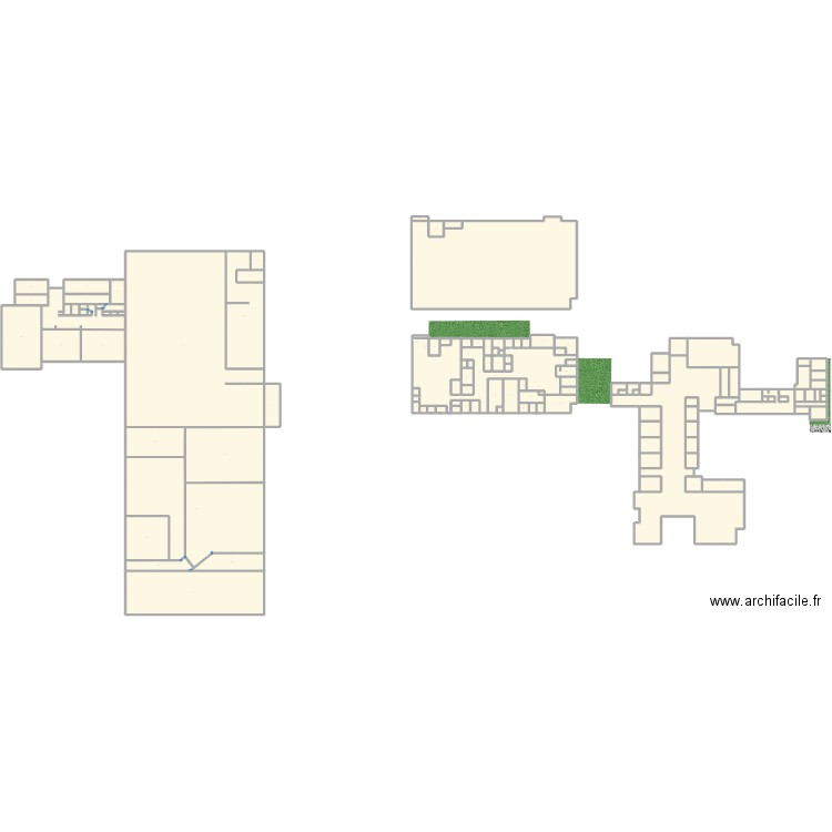 grande meson meau. Plan de 124 pièces et 14282 m2
