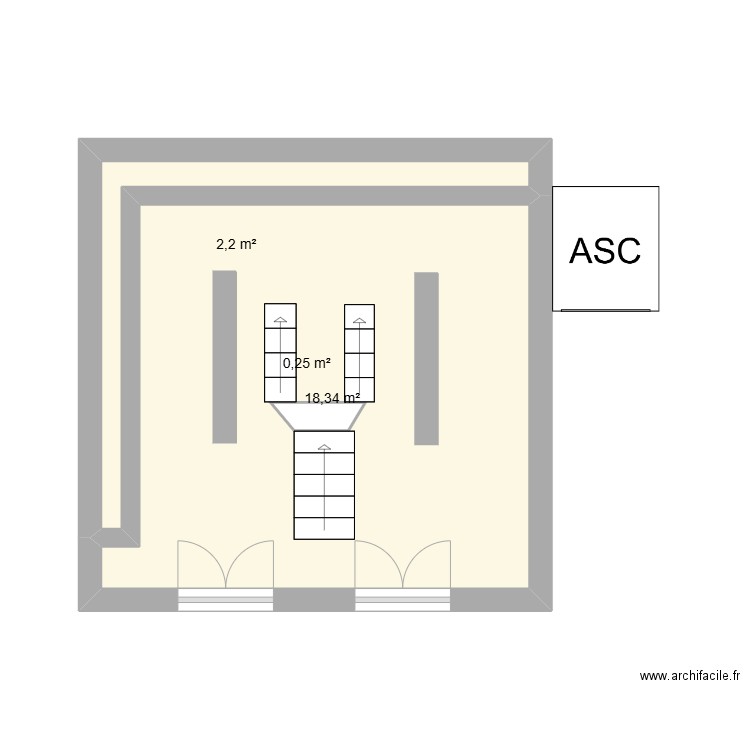 plans sport direct. Plan de 3 pièces et 21 m2