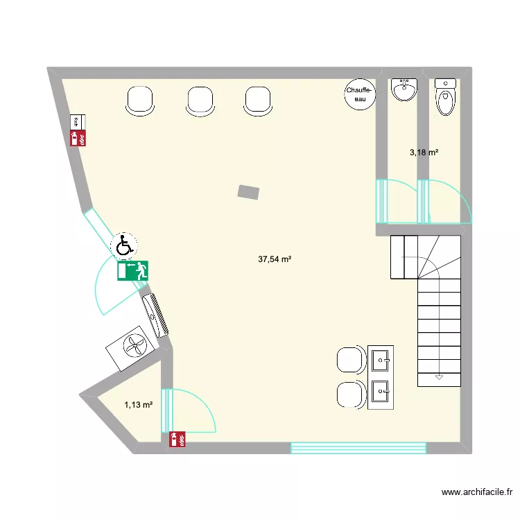 local. Plan de 3 et 42 m² local. Plan de 3 et 42 m²