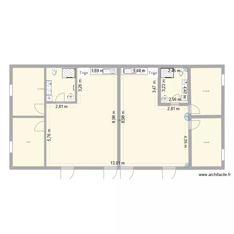 logements bergerie. Plan de 5 et 162 m² logements bergerie. Plan de 5 et 162 m²