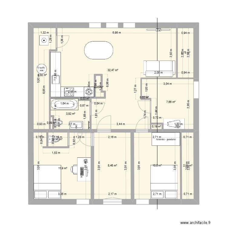 APT_9 CHEMIN COLINNE_ter. Plan de 15 pièces et 88 m2