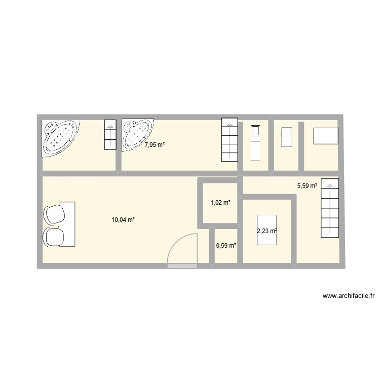 spa du millamour. Plan de 0 pièce et 0 m2