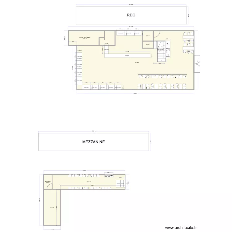 Plan La D&eacute;fense LS. Plan de 8  et 207 m²