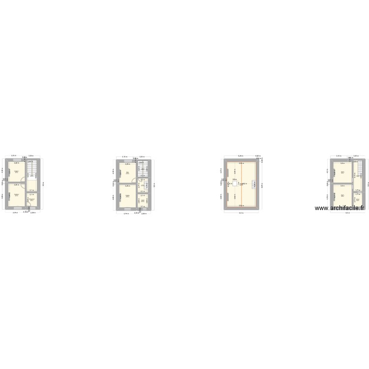 mama 2. Plan de 14 pièces et 183 m2