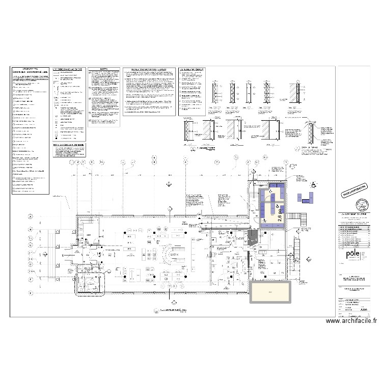 Chambre froide. Plan de 2 pièces et 55 m2