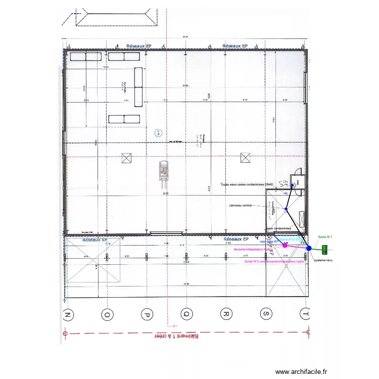 b&acirc;timent 1 GERMICOPA. Plan de 