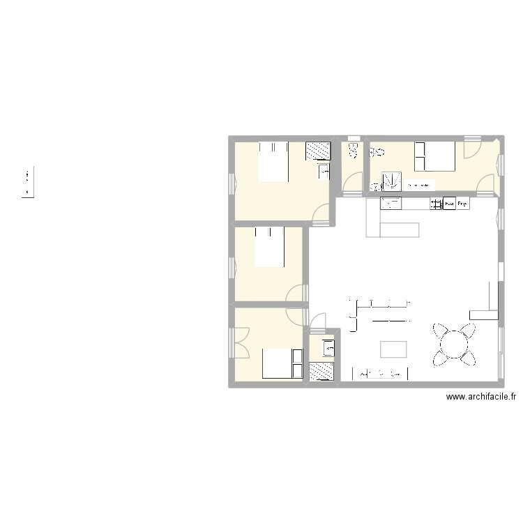 maison. Plan de 0 pièce et 0 m2