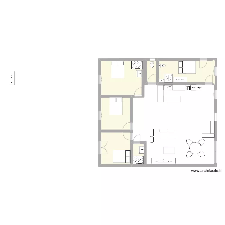 maison. Plan de 