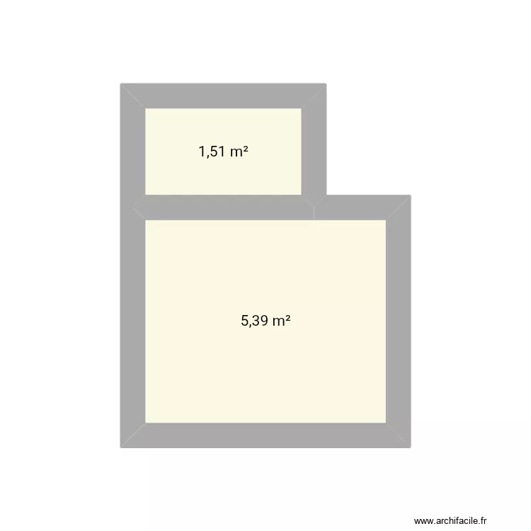 Maison. Plan de 2 Pièces et 7 m² Maison. Plan de 2 Pièces et 7 m²