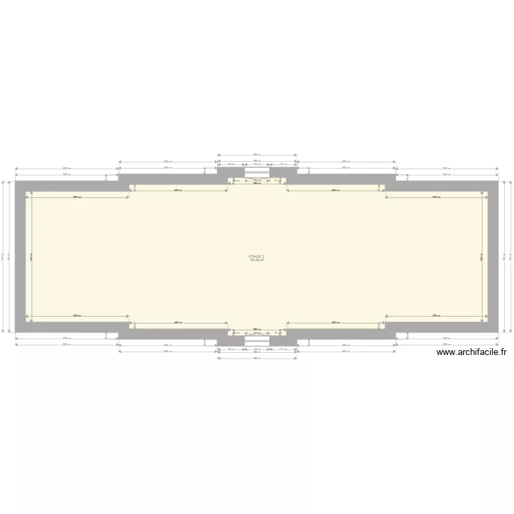 archi definitif ETAGE 2. Plan de 1 et 155 m² archi definitif ETAGE 2. Plan de 1 et 155 m²