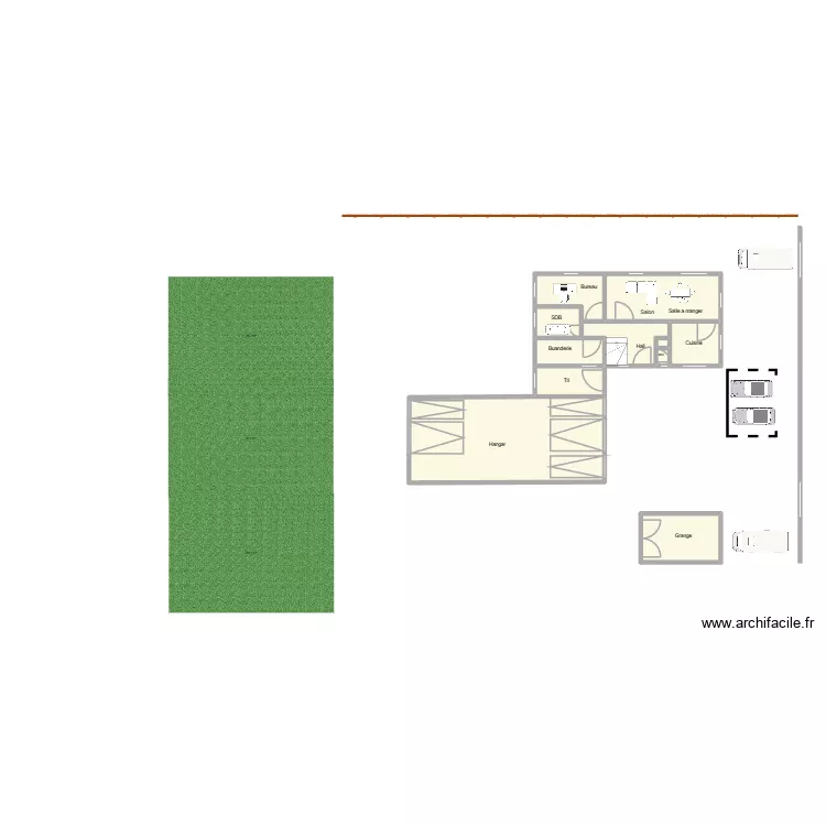 plan POL RENOV interphone. Plan de 11 pièces et 52 m²