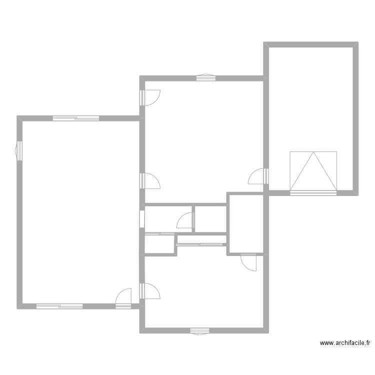 fruchet 2 rdc. Plan de 6 pièces et 127 m2