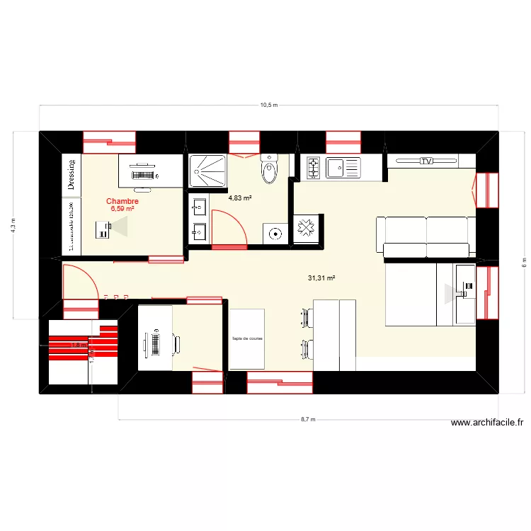 Maison 333. Plan de 