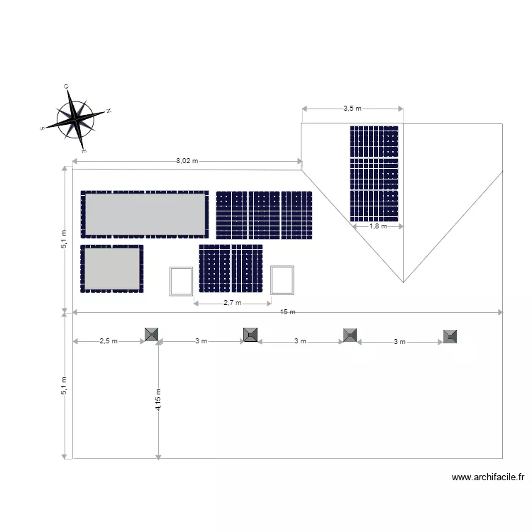 MAISON COUPAT. Plan de 
