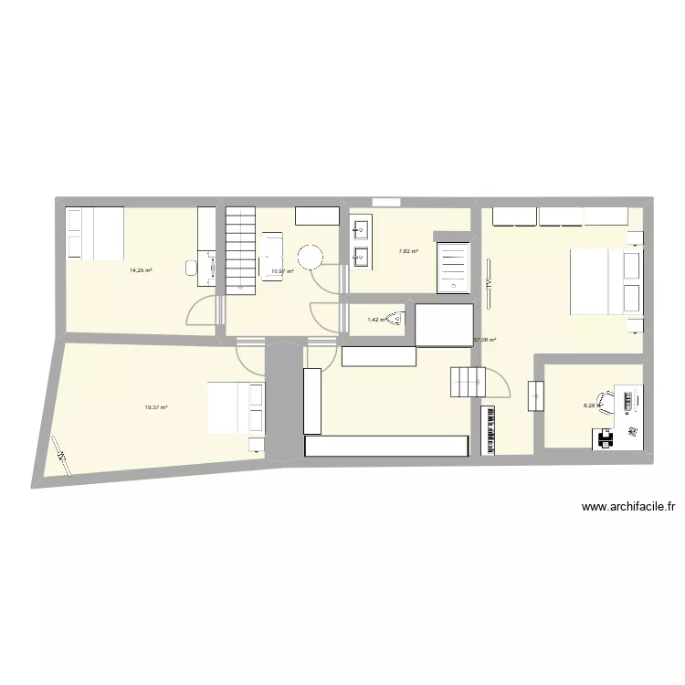 etage. Plan de 7 et 97 m² etage. Plan de 7 et 97 m²