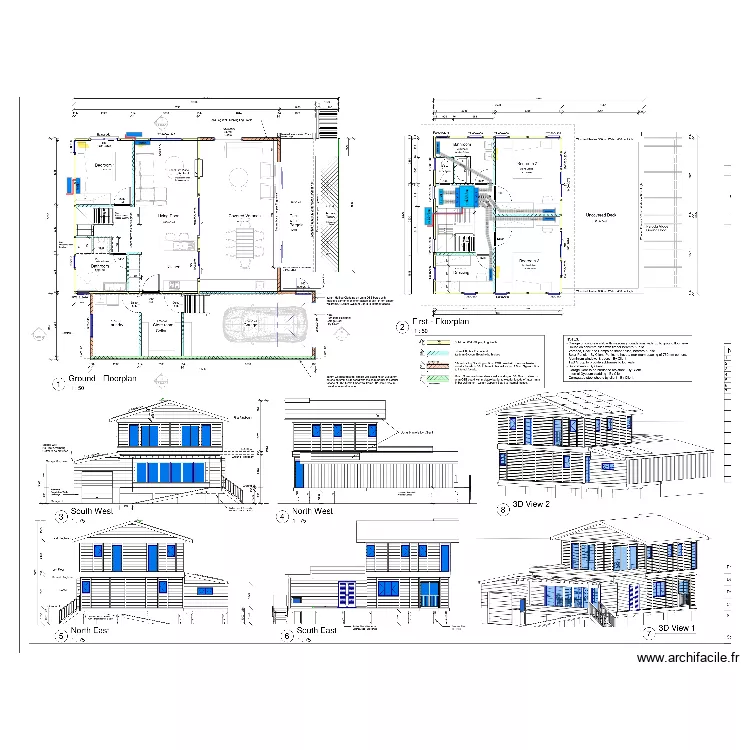 Plan d'implantation M. BEUF Jean Pierre Mono-Split. Plan de Plan d'implantation M. BEUF Jean Pierre Mono-Split. Plan de