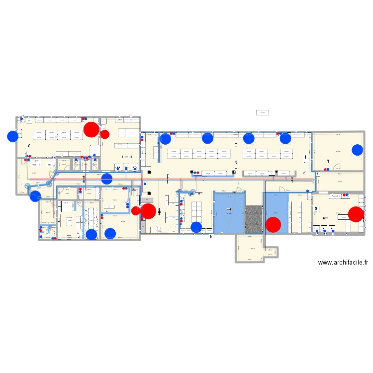 kitchen Tbilisi. Plan de 23 pièces et 741 m2