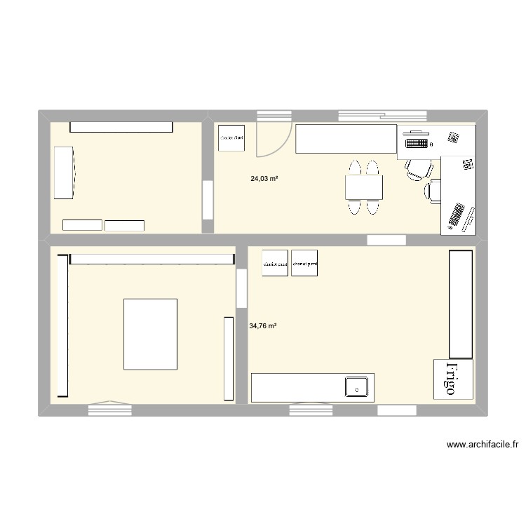 bureau médecine après. Plan de 0 pièce et 0 m2