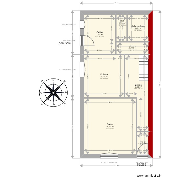 ML24009646  SALAZAR. Plan de 14 pièces et 109 m2
