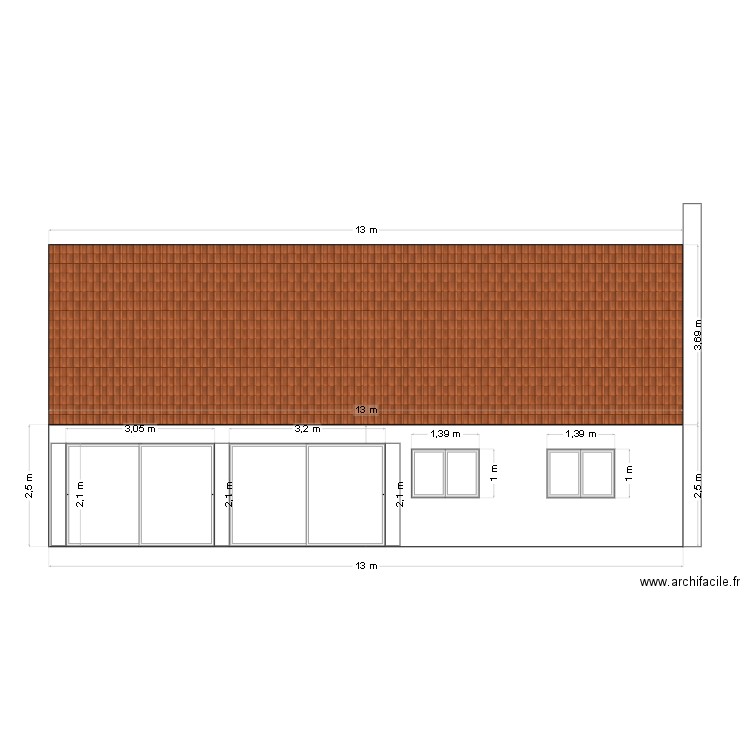 pignion gauche. Plan de 0 pièce et 0 m2