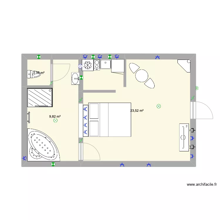 gite spa stage 1. Plan de 