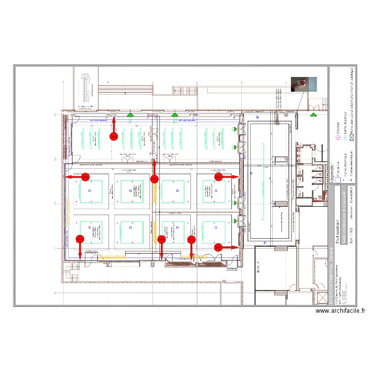 Plan électrique Intercontinental. Plan de 0 pièce et 0 m2