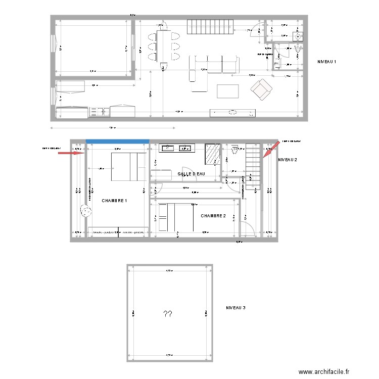 LOFT 1 NIVEAU. Plan de 9 pièces et 159 m2