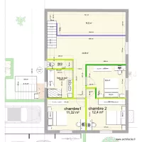 terrain villelongue dim ok maison 3G bis sejour different +50cm ouest