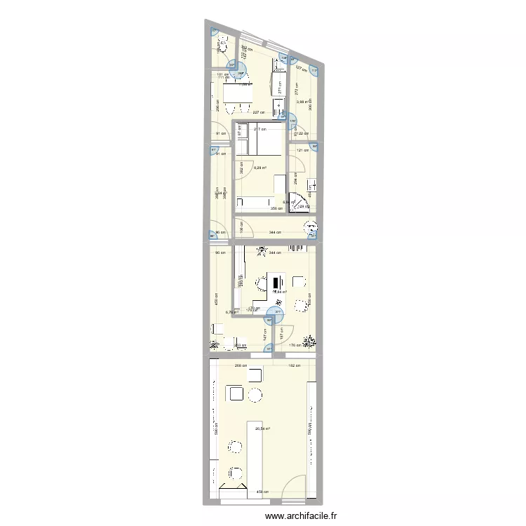 commerce castres. Plan de 