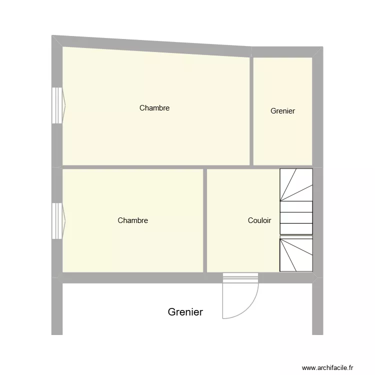 MAILLET ETAGE. Plan de 4 et 33 m² MAILLET ETAGE. Plan de 4 et 33 m²